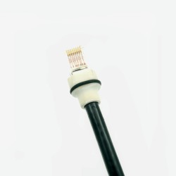 Cat6 Cable for Starlink_Outdoor Rated_Custom Length - Orange Electric-UTP CAT6-4Pair cable-Outdoor Jelly Filled BLACK -264-1210