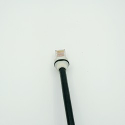 Cat6 Cable for Starlink_Outdoor Rated_Custom Length - Orange Electric-UTP CAT6-4Pair cable-Outdoor Jelly Filled BLACK -264-1210