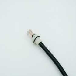 Cat6 Cable for Starlink_Outdoor Rated_Custom Length - Orange Electric-UTP CAT6-4Pair cable-Outdoor Jelly Filled BLACK -264-1210